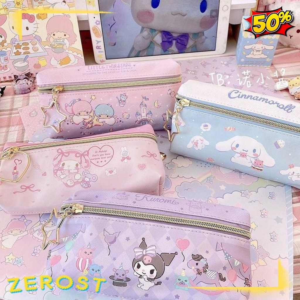 

Tempat Pensil Terbaru 2 Sisi / Kotak Pensil Sanrio Terbaru /Pencil Case Cinnamoroll Kueomi Melody 2 Sekat Terlaris! Produk Ini Banyak Dicari