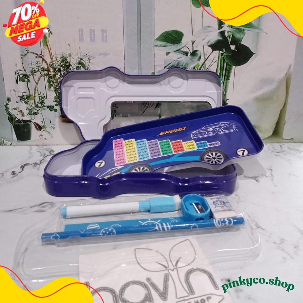 

Kotak Pensil Bahan Kaleng Model Truk Besar Pencil Case Tempat Pensil Diskon Setengah Harga