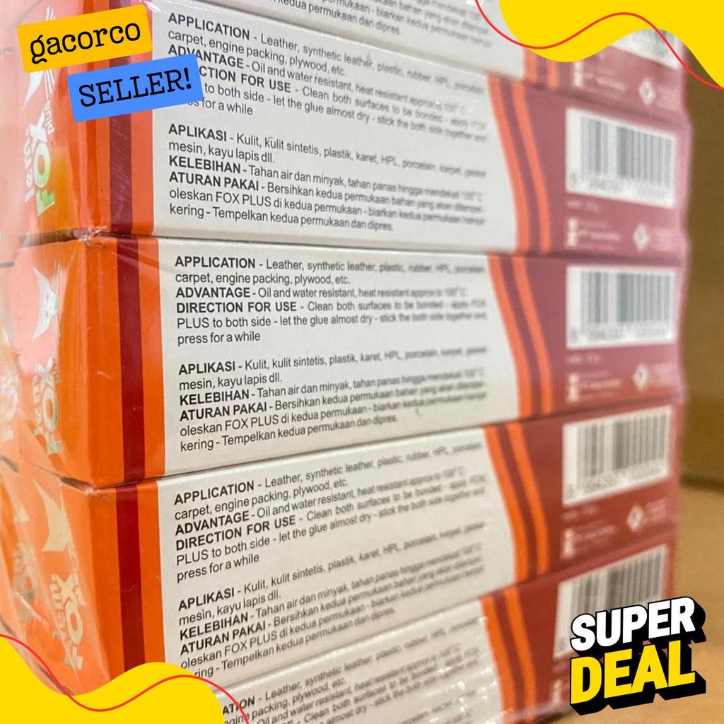 

Lem Fox Plus Tube 20G Original (1 Lusin) / Grosir/Ecer - Kulakan Online Diskon