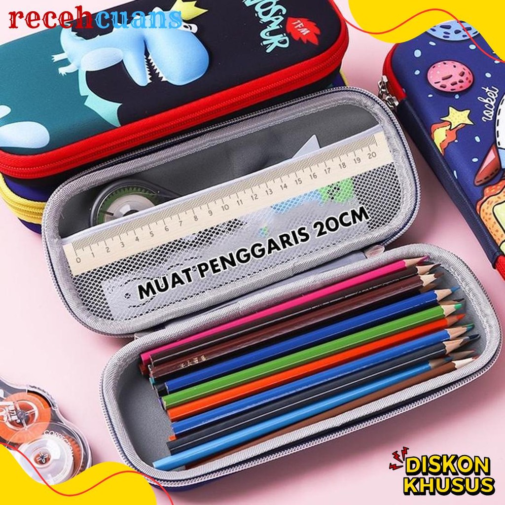 

Hoptech- Aimilo Tempat Pensil 3D Anak Kartun Stationery Kotak Pensil Alat Tulis Perlengkapan Sekolah Diskon Setengah Harga