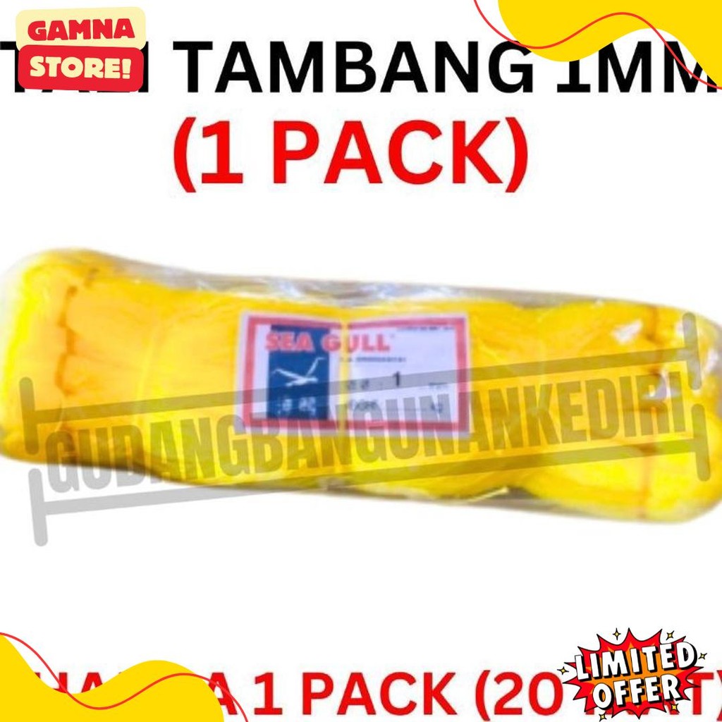 

[1 Pack] Tali Tambang 1Mm 1 Pack 20Pcs Ikat / Tali Tampar 1Mm / Tampar Plastik Buat Pasang Keramik / Benang Pondasi Rumah Seagull Sea Gull 20 Ikat 1 Pack 1Pack Diskon