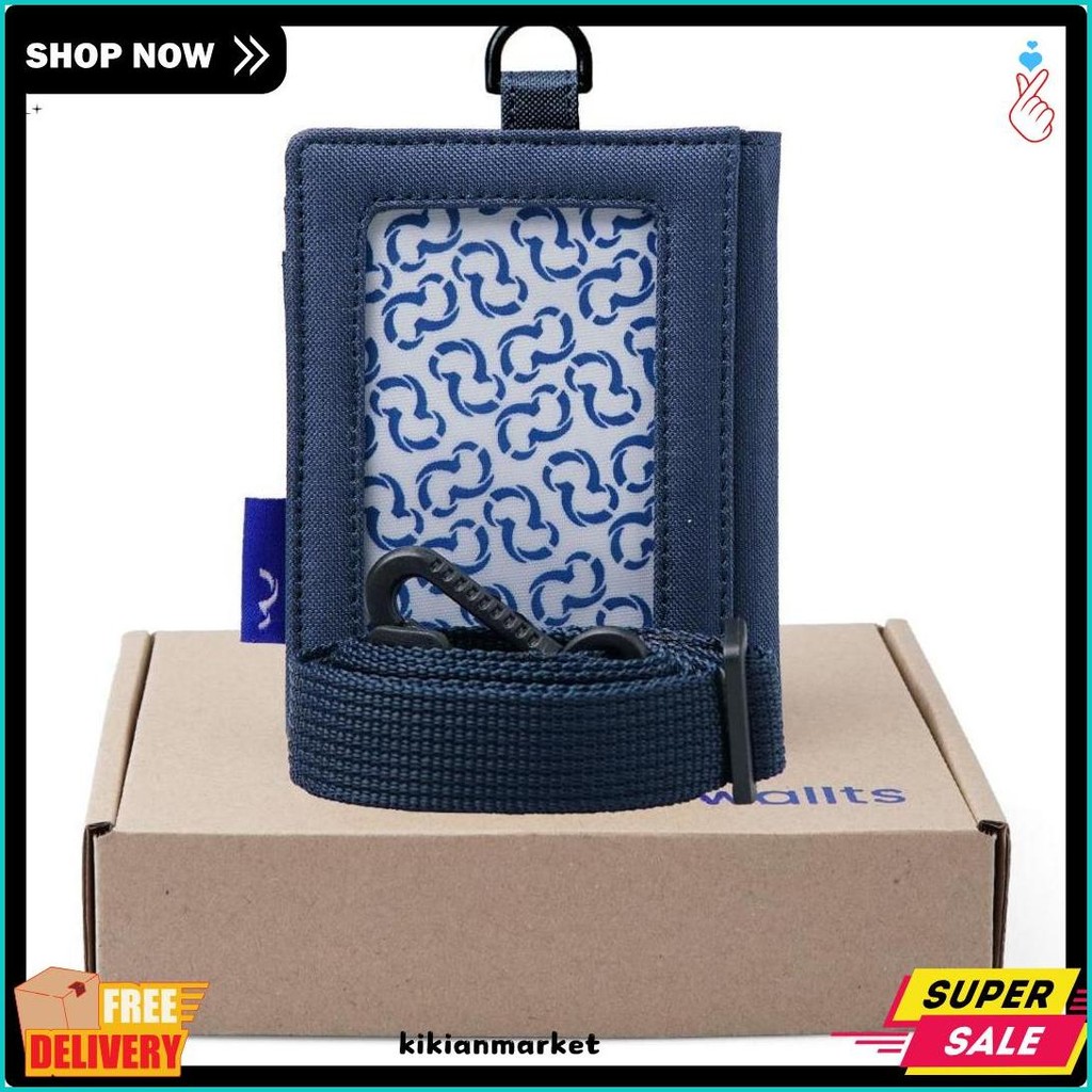 

Wallts Lorey Navy - Lanyard Name Tag Id Card Pria Wanita Diskon Setengah Harga
