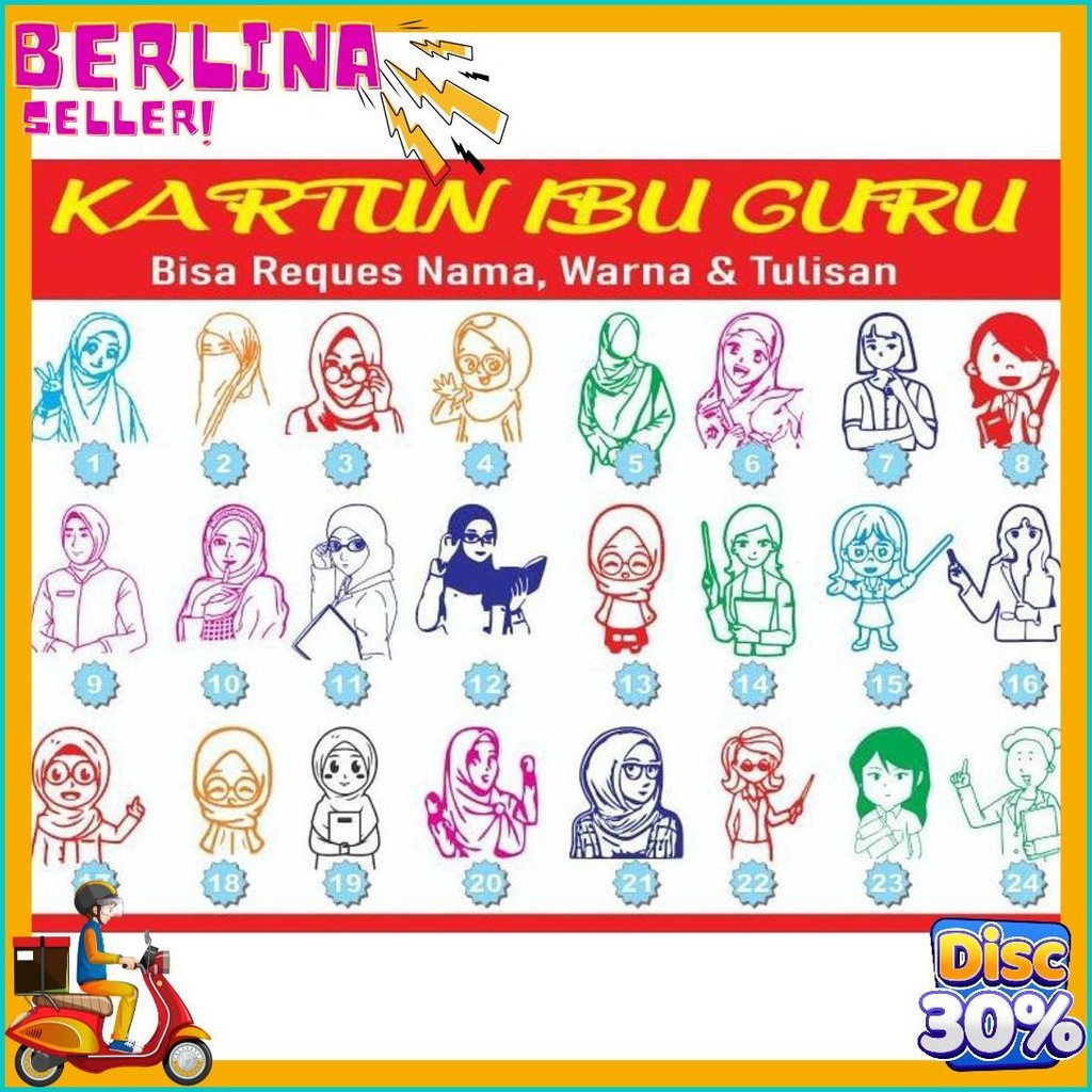 

Stempel Penilaian/Ganti Nama, Gambar Dan Warna/Cap Guru/Stampelbuguru Flash Sale! Diskon Hingga 70%
