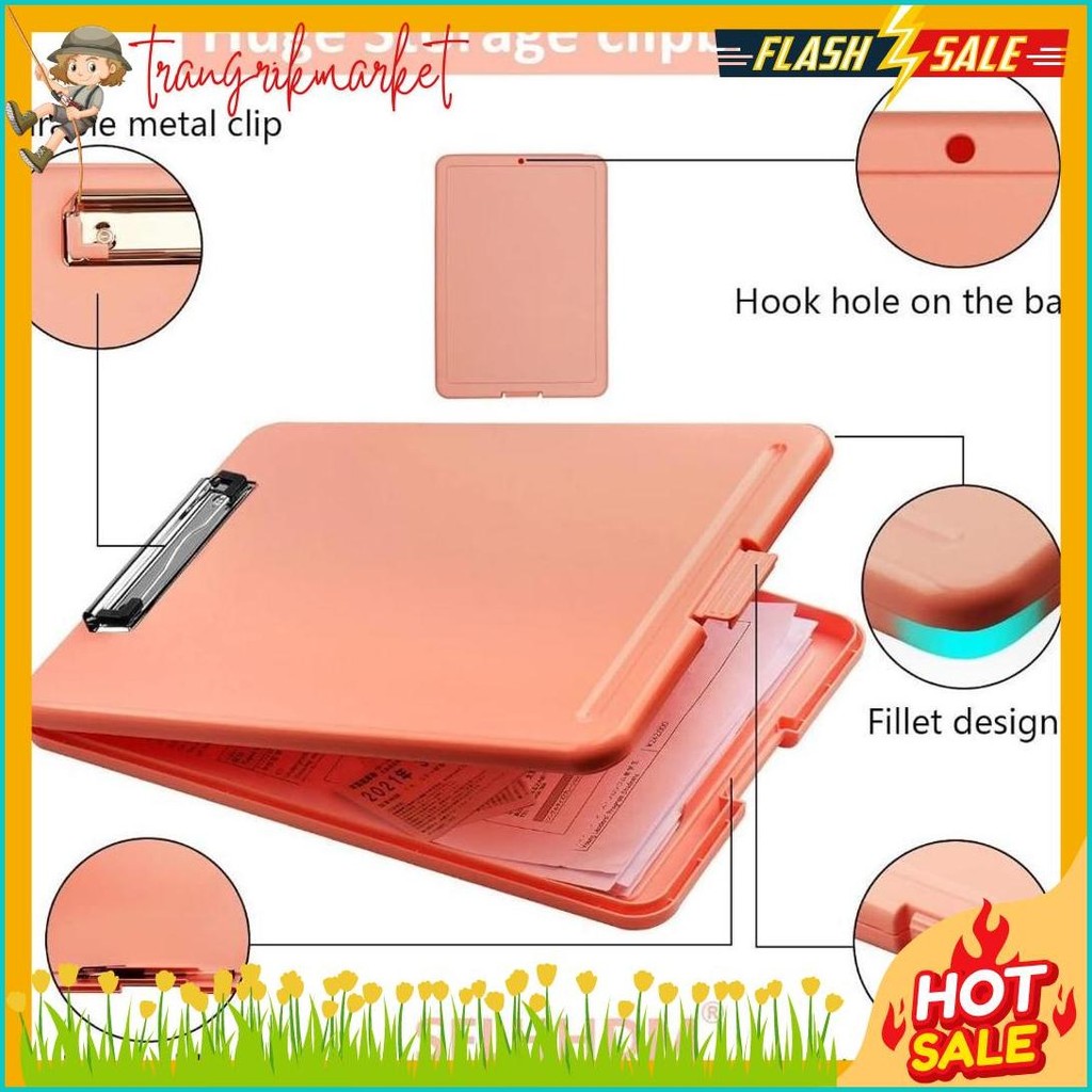 

Clipboard + Storage Alas Papan Ujian / Papan Jalan 2In1 / Clipboard 2 In 1 / Clip Board A4 Terlengkap Dan Termurah