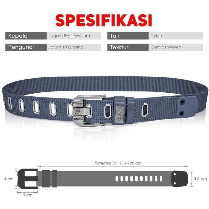 new  Sabuk Cowok Keren Tactical Nylon Canvas Ikat Pinggang Pria Quickly Unlock - Gesper Pinggang Pri