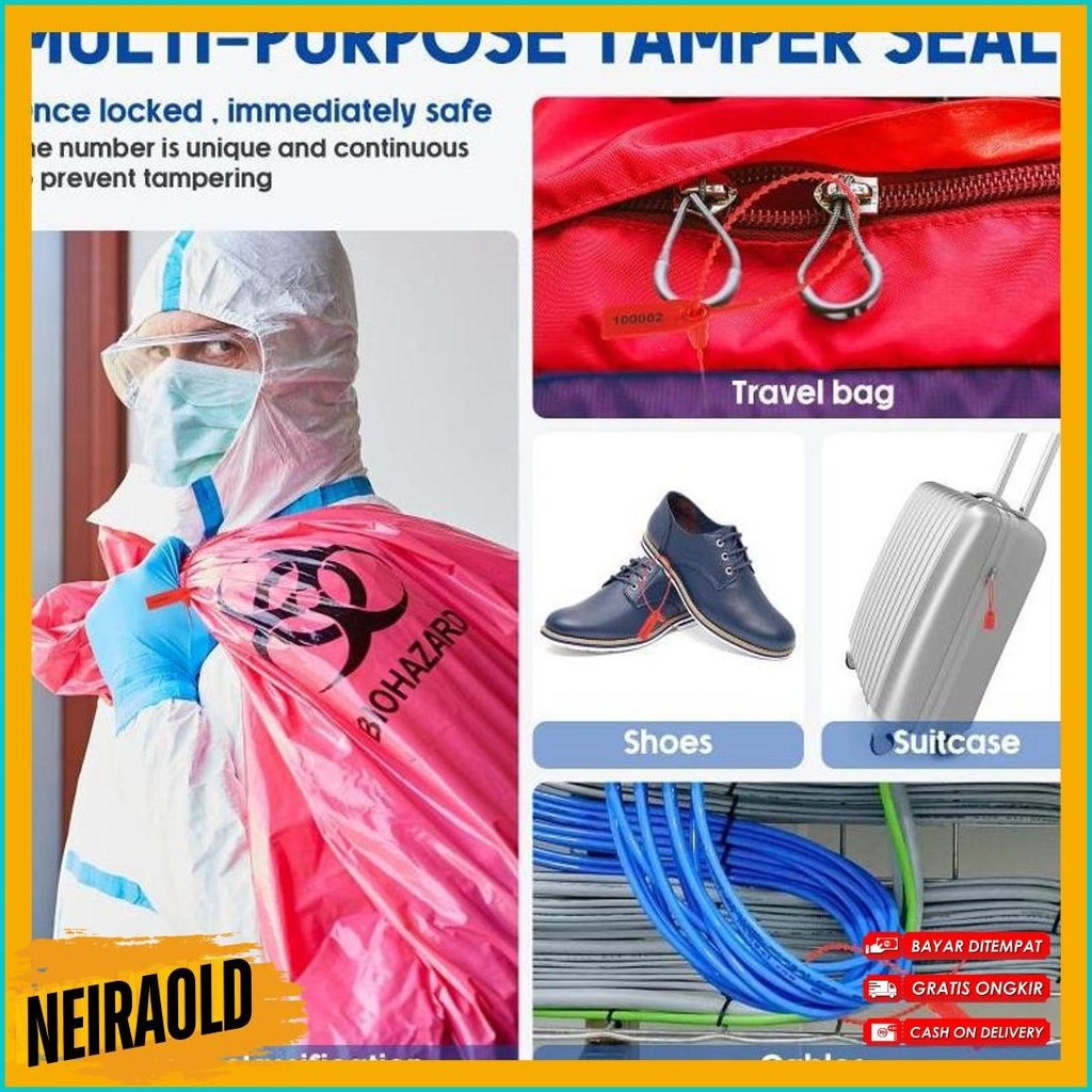 

100Pcs Security Seal 25Cm Segel Koper Segel Locis Security Seal Locis Satu Kunci Terlaris! Produk Ini Banyak Dicari