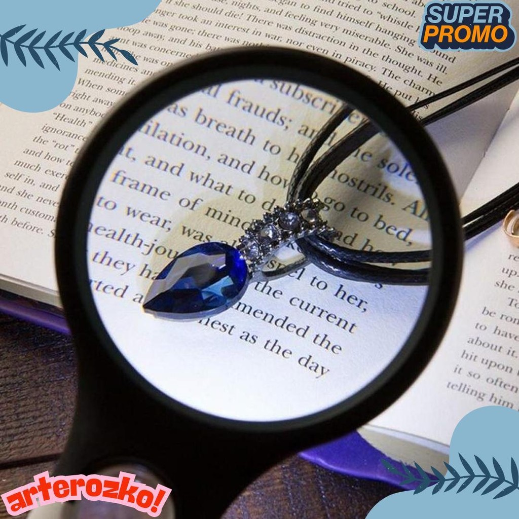 

2 In1 Lampu Kaca Pembesar Led Membaca Magnifying Glass Dengan Lampu Flash Sale! Diskon Hingga 70%