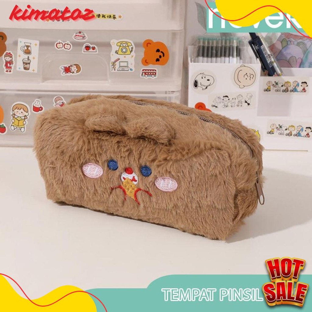 

Never Official- Tempat Pensil Bulu Soft Cute/ Tas Pensil Kosmetik/ Pouch Makeup Kecil Terlengkap Dan Termurah
