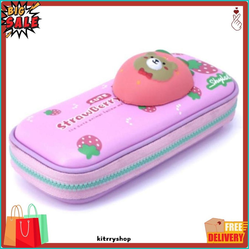 

Tempat Pensil 3D Squishy Anak Sekolah Bahan Eva Kotak Alat Tulis Timbul Hardcase Diskon