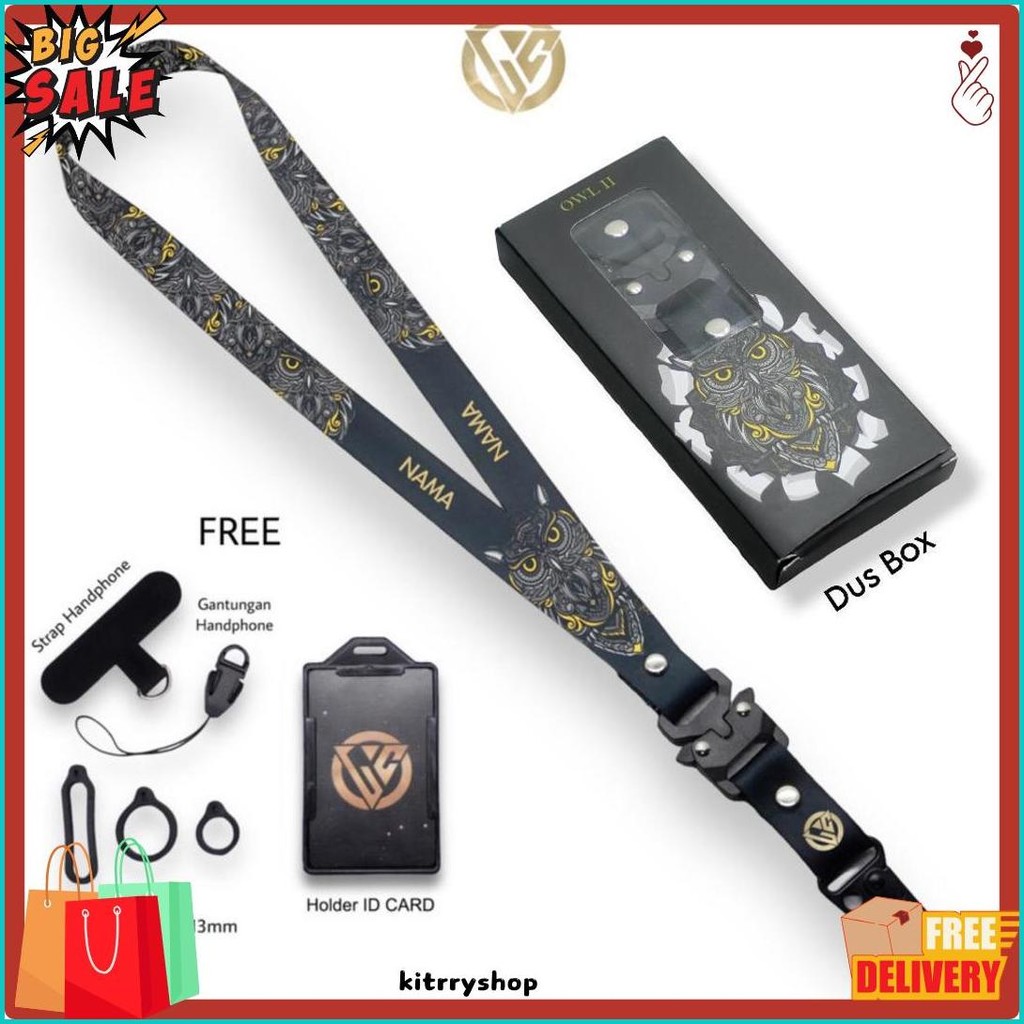 

Lanyard Craft Custom Nama Special Edition Owl Series V2 Terlengkap Dan Termurah