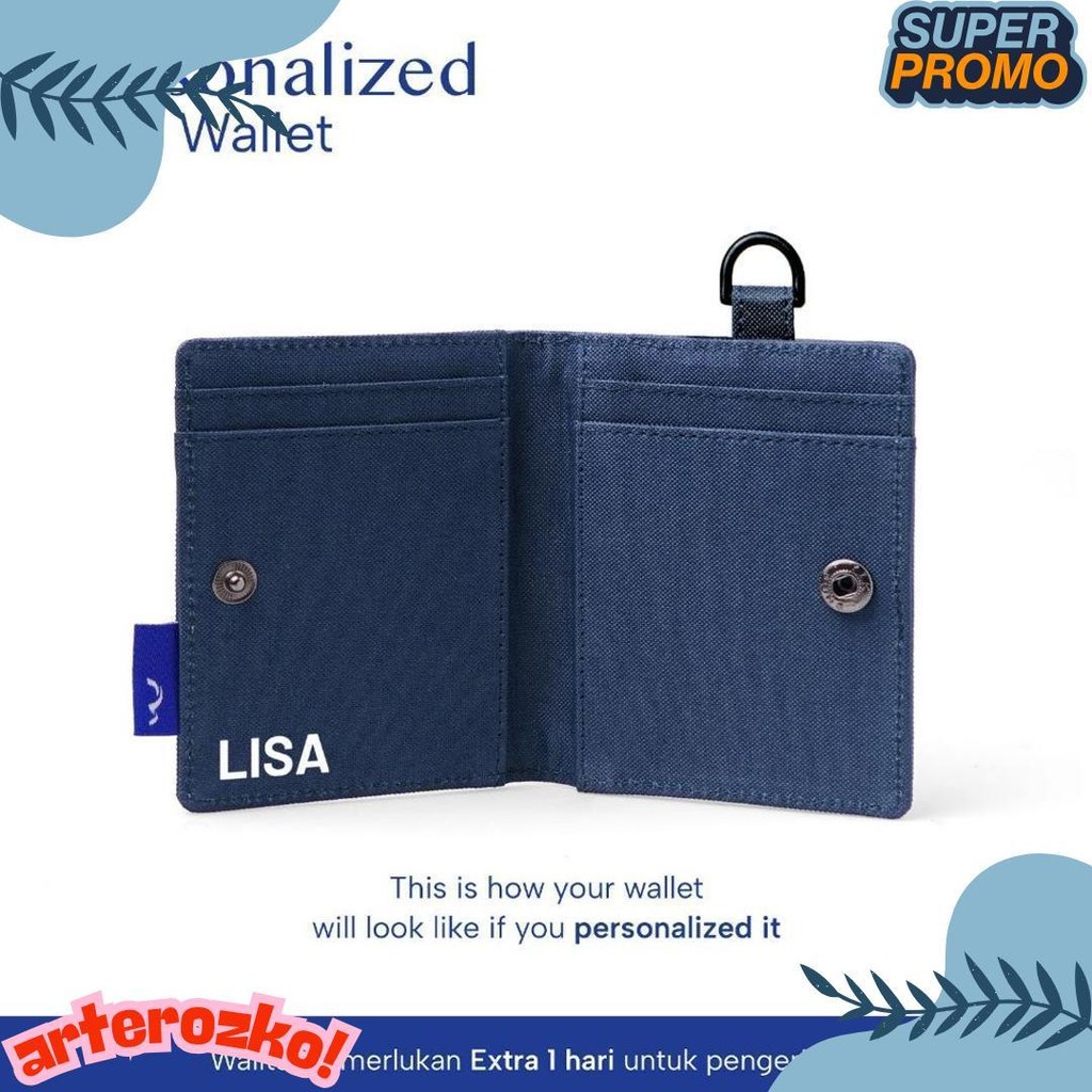 

Wallts Lorey Navy - Lanyard Name Tag Id Card Pria Wanita Diskon Setengah Harga