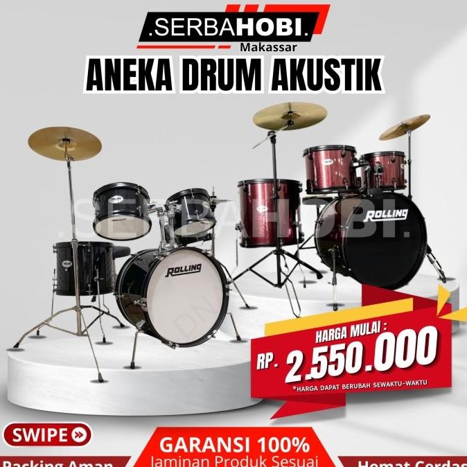 ><><><] DRUM AKUSTIK / DRUM ROLLING / DRUM AKUSTIK JUNIOR
