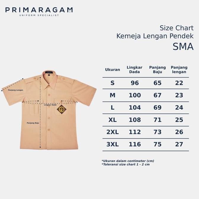 Primaragam Baju Seragam Pramuka Sma Laki Laki Pendek Penegak Smp Smk Penggalang Pria