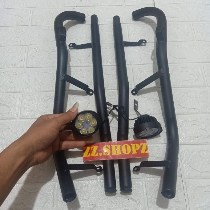 Paket Tubular plus lampu tembak pcx 160 crash bar pcx 160 crashbar pcx