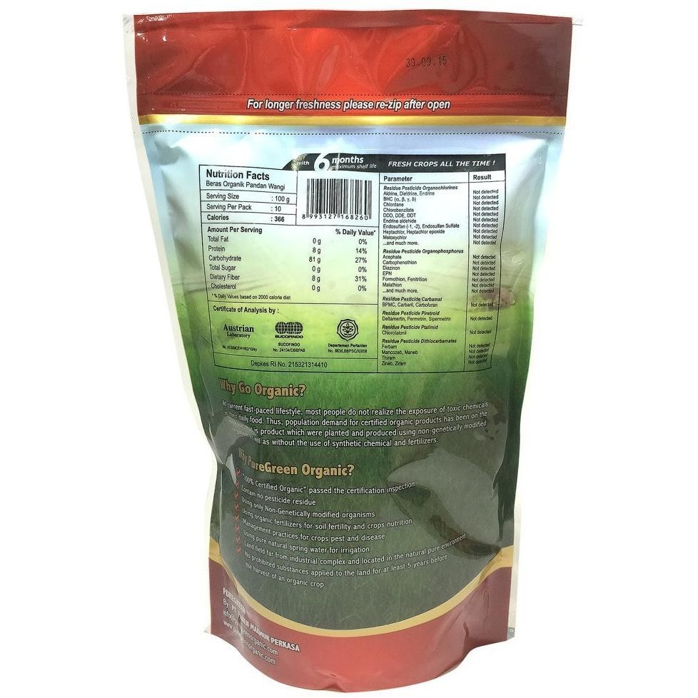 

KT78 Pure Green Organic Rice Beras Organik - 1kg 4.5kg Original