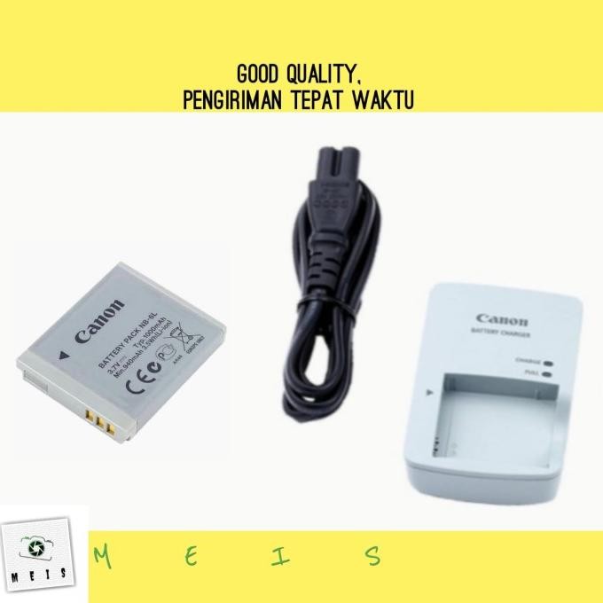 TERMURAH - Baterai & Charger Canon IXUS 85IS 200 210 105  Batre Casan