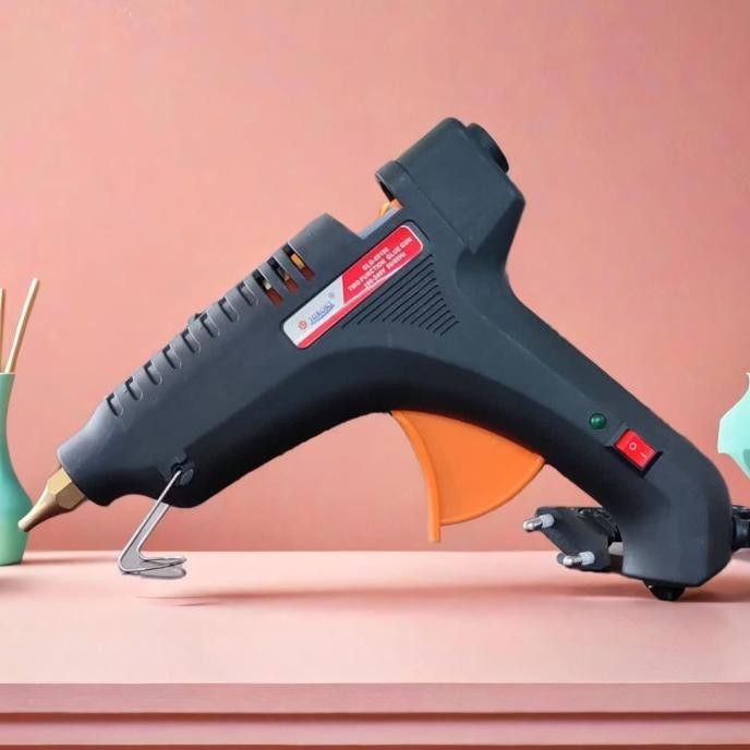 Promo Alat Lem Tembak KUNINGAN HIROKI 100 watt Pistol Besar Glue Gun Lilin Cair Listrik COD