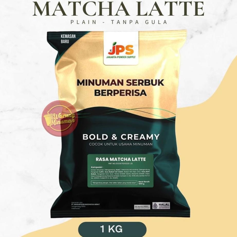 

Jp Plain Matcha Latte 1 G Erbu Numan Tanpa Gula Bubu Beeria Teh Uaha Numan
