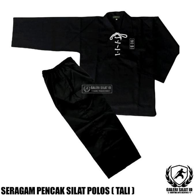 Seragam Pencak Silat Polos Model Tali - Sakral Siswa Polosan - Baju Latihan Olahraga Beladiri Ipsi D