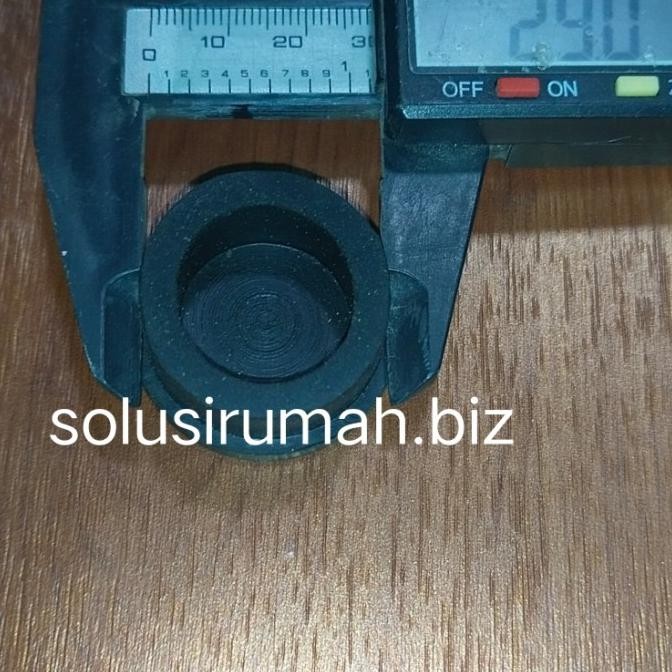 +++++] KARET DOP 30MM 1 1/4 INCH kaki meja kursi 1 1/4" 30 mm bulat t 15mm an