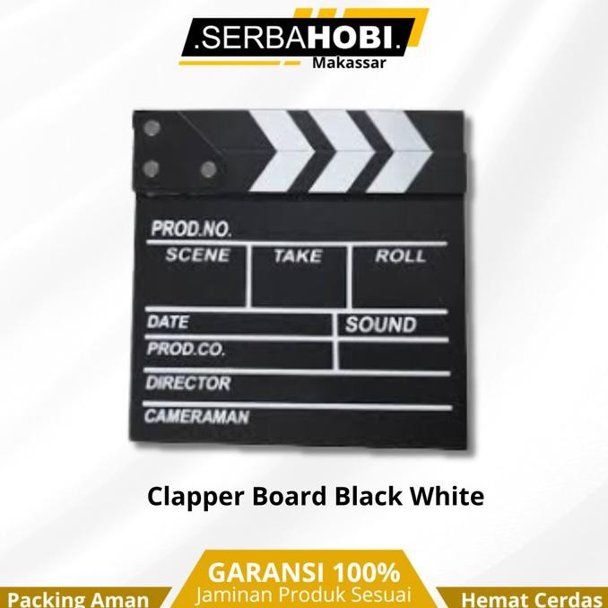 Ready...Ready...Ready...] Clapper Board / Clapper Board Black White / Profesional Clapper Board Colo