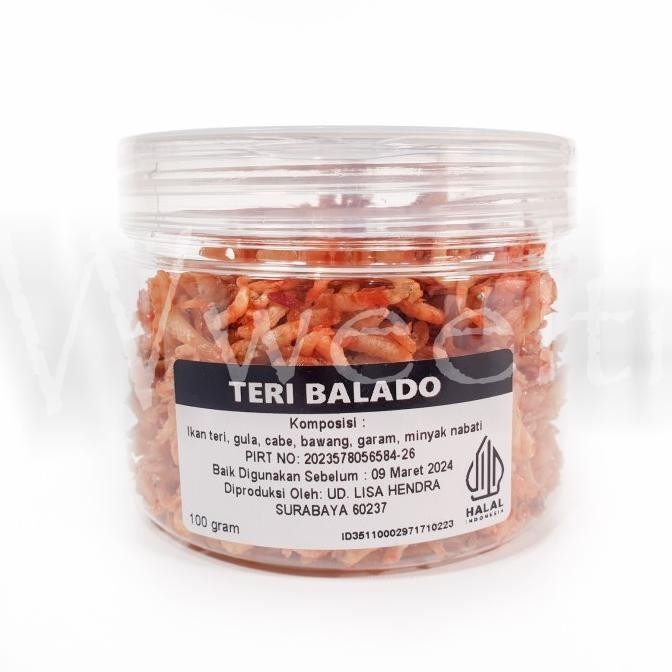 

(Good) Lisa Hwan Teri Nasi Balado Teri Medan Pedas Siap Makan 100gr