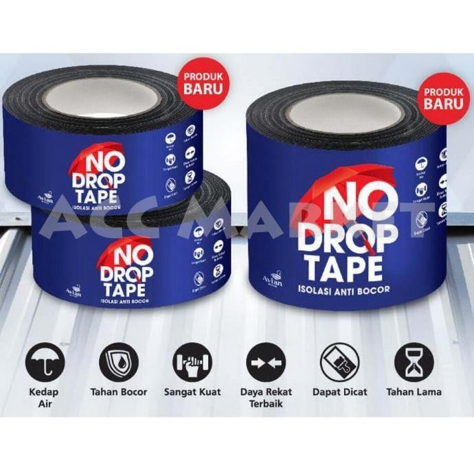 Promo No Drop Tape Lakban Anti Bocor Isolasi Atap Pipa Air COD