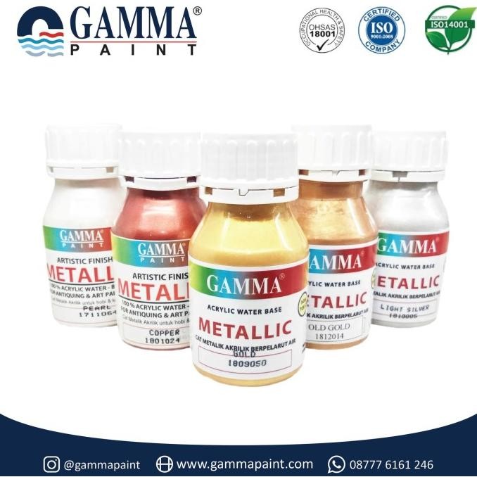 

Baru Gamma Metallic Artistic Finish Acrylic Paint - Pearl 300Gr Premium