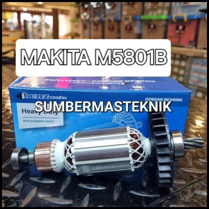 Armature Makita M5801 B Angker Mesin Circle 7" Makita M 5801B Makita 5801 Benz
