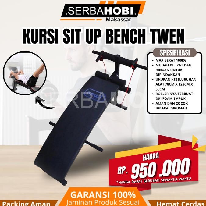 ------] Adjustable Bench Alat Sit Up Multifungsi / Kursi Bench Press untuk Sit up berkualitas