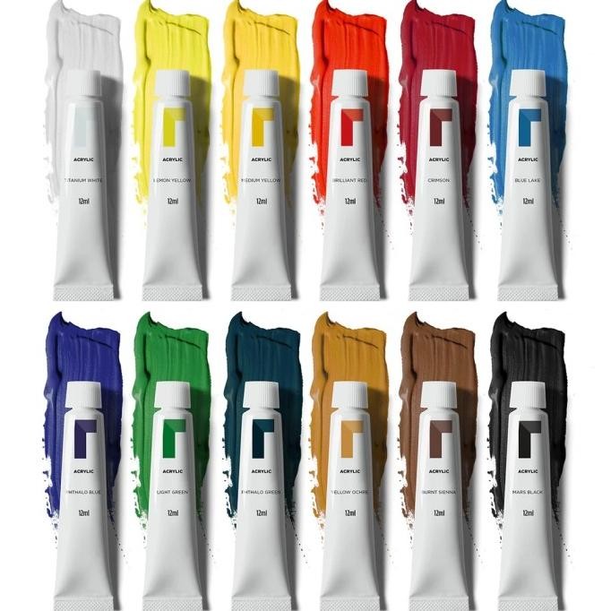

Baru Reeves Acrylic 12Clr 10Ml Premium
