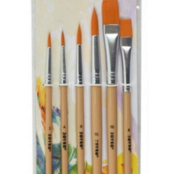 

Baru Paket 12 X 25Ml Cat Acrylic + 6Pc Kuas Nylon Paint Poster Premium