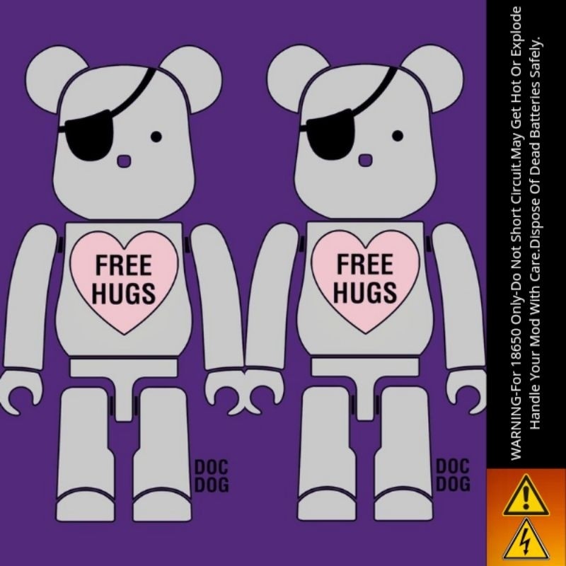 

*PromoGet2* Jaka Stiker Wrap Baterai 18650 Kaws Untuk Melindungxi Dan Mempercantik Battery 6 Stiker Garskin HP/Case Custom COD