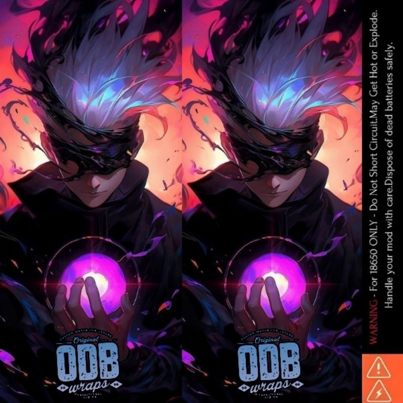 

*PromoGet2* Jaka Stiker Wrap Baterai 18650 Anime V3 Untuk Melindungxi Dan Mempercantik Battery Odb 54 Stiker Garskin HP/Case Custom COD