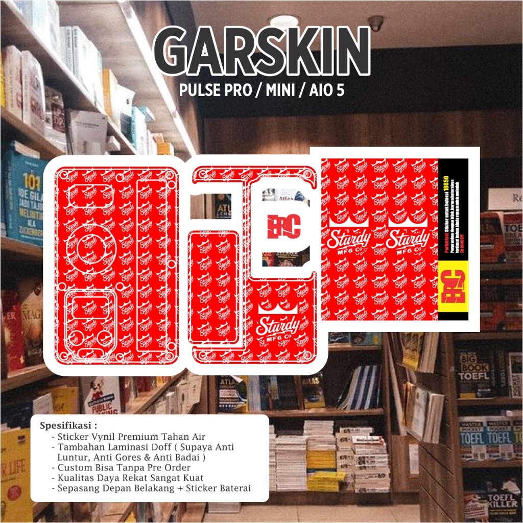 

*PromoGet2* Er Concept Sipulse Bulat 02 Stiker Garskin HP/Case Custom Dan COD