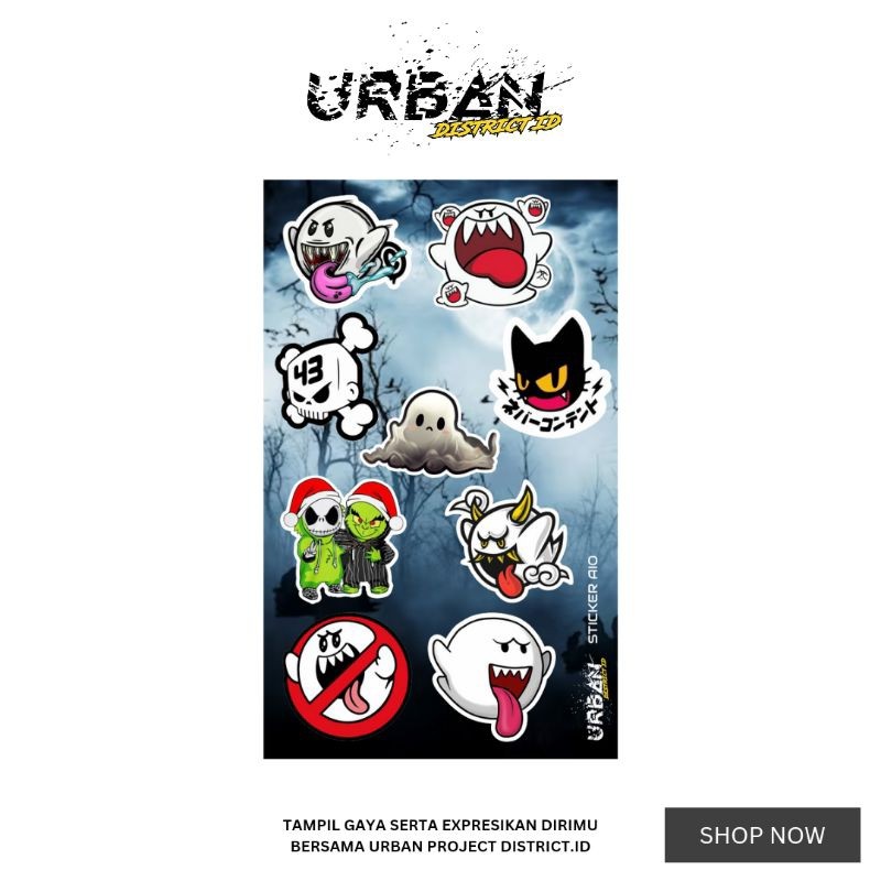 

*PromoGet2* Urb Stiker Finyl Dekorasi Aio0 X By Urban District Id Sdaiox 10 Stiker Garskin HP/Case Custom Dan COD