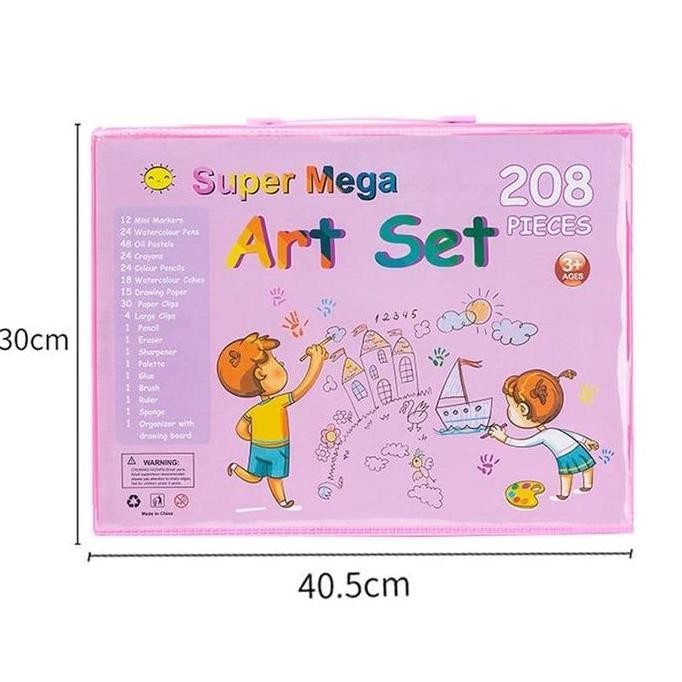 

Promo GS Crayon Set 208pcs / Krayon Mewarnai Anak 208pcs / Pensil Warna Set 208pcs COD