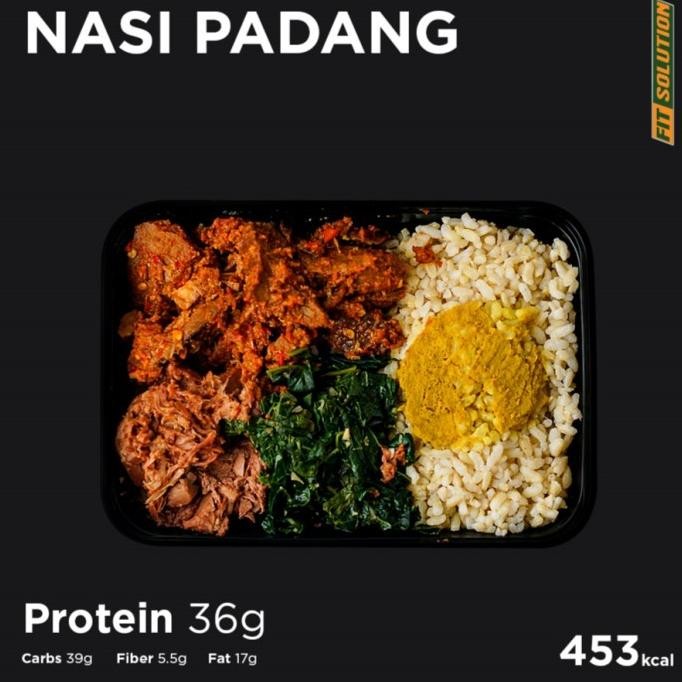 

(Good) Low Cal Nasi padang with Lean Beef Rendang. Healthy Diet Catering