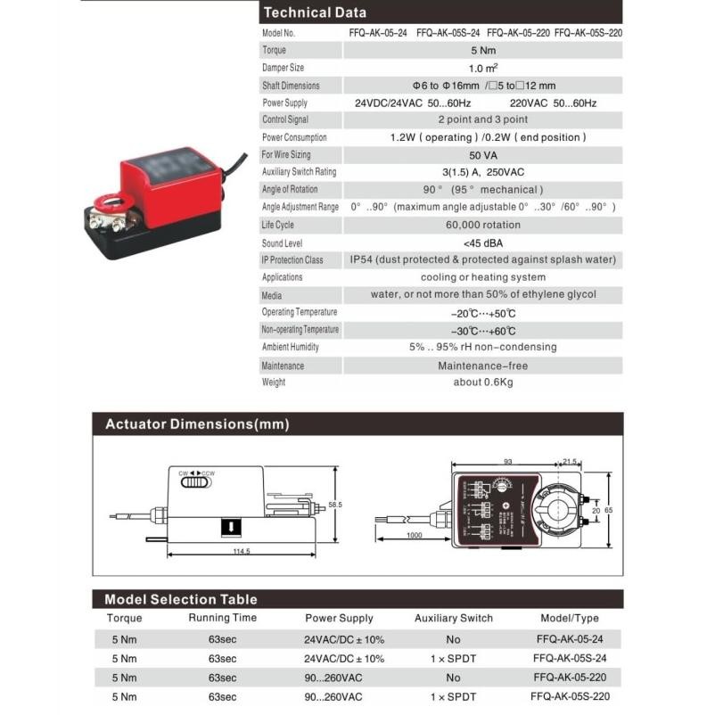 motorised damper - motorized damper - motor valve Siap Kirim