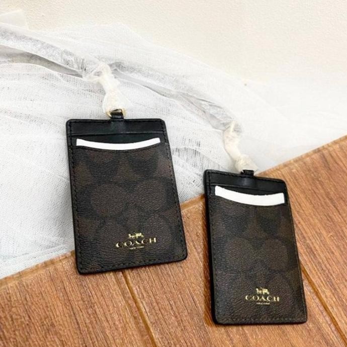 

BEBAS ONGKIR - COACH ID LANYARD BROWN BLACK ORIGINAL