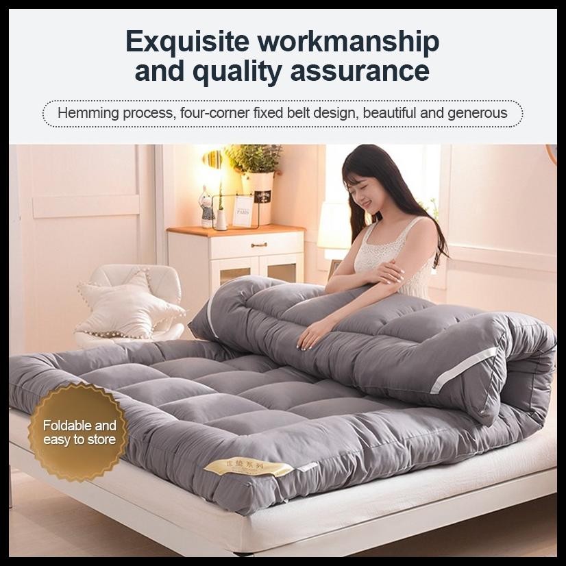 KASUR GENDER KASUR LANTAI TEBAL5CM LEBIH NYAMAN TEBAL KASUR GENDER BULU TEBAL UK 120/160/180*200XM