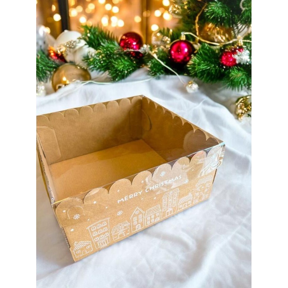 (Good) WAVY 25 NATAL - Dus Box Pudding Packaging Christmas Kotak kue Puding