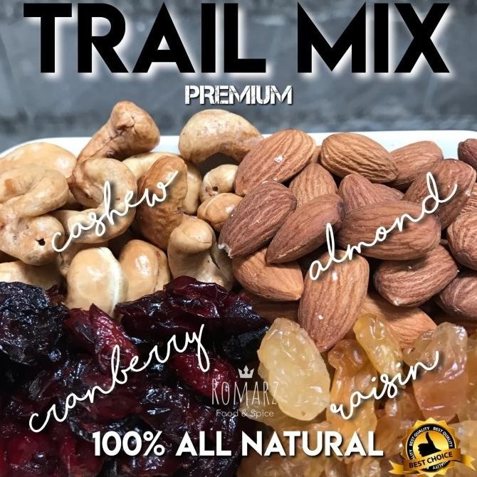 

(Good) TRAIL MIX GRANOLA ROASTED MIXED NUT - ALMOND ROASTED / MEDE OVEN 250gr