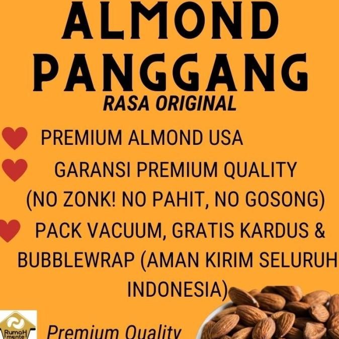 

(Good) KACANG ALMOND PANGGANG 1KG