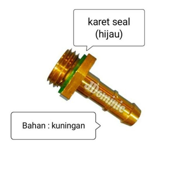 hose joint 8.5mm male power sprayer sanchin sancin alat mesin seteam steam setim stim cuci motor mob