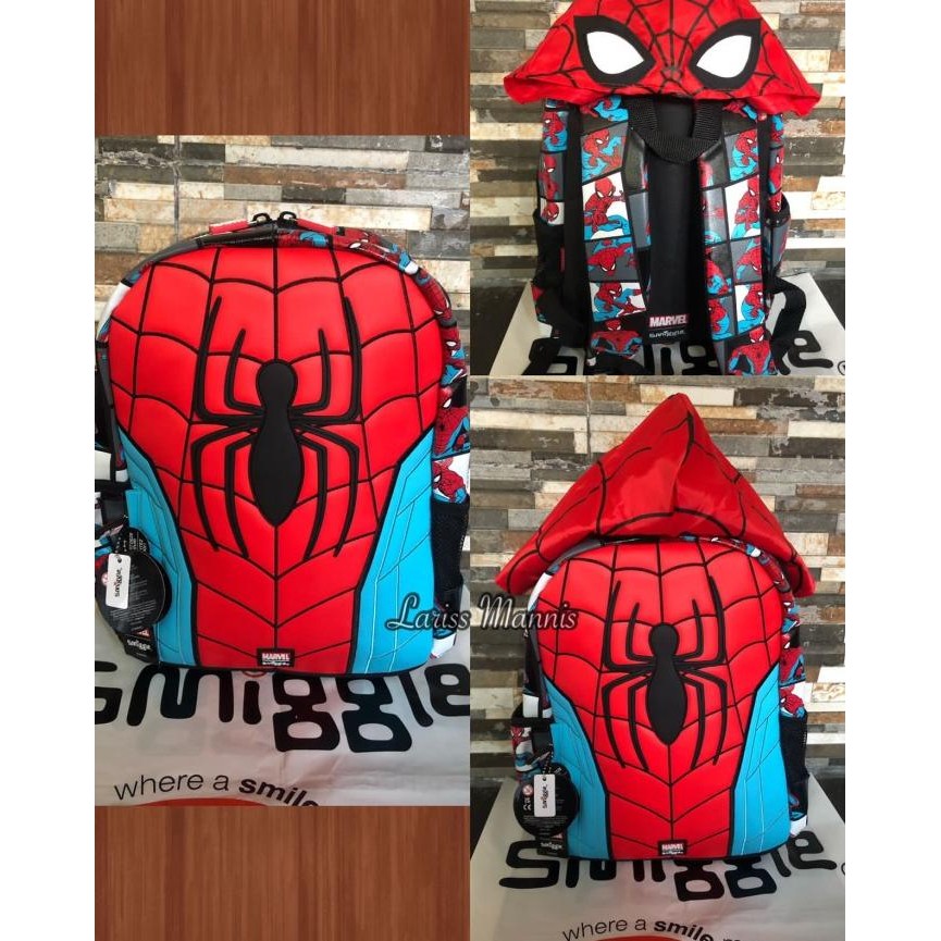 TERBARU SAME SMIGGLE MARVEL SPIDERMAN HOODIE/TAS SMIGGLE ORIGINAL 