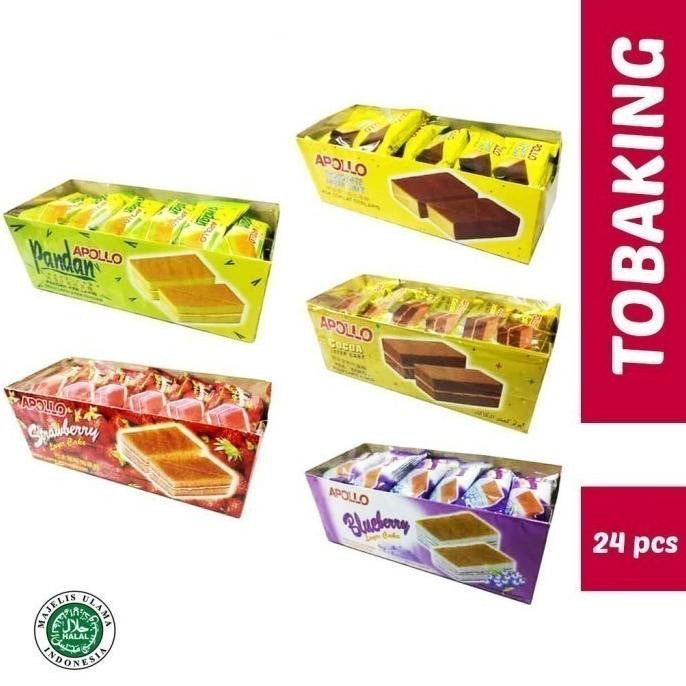 

(Good) Apollo Layer Cake Bolu Lapis Cokelat Pandan Blueberry Strawberry 24 bj