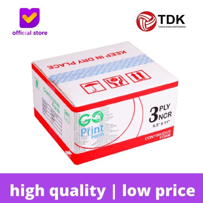 

Go-Print Continuous Form 91/2 x 11 3 Ply (K3)