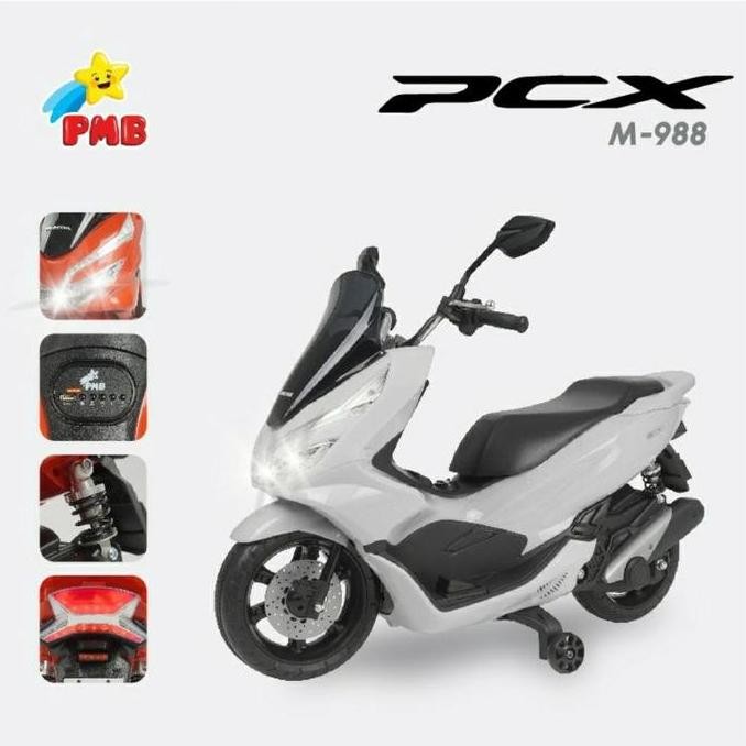 Sale Motor Aki Mainan Anak Pmb M988 / Mainan Motor Anak Honda Pcx Mobil Dorong Lampu