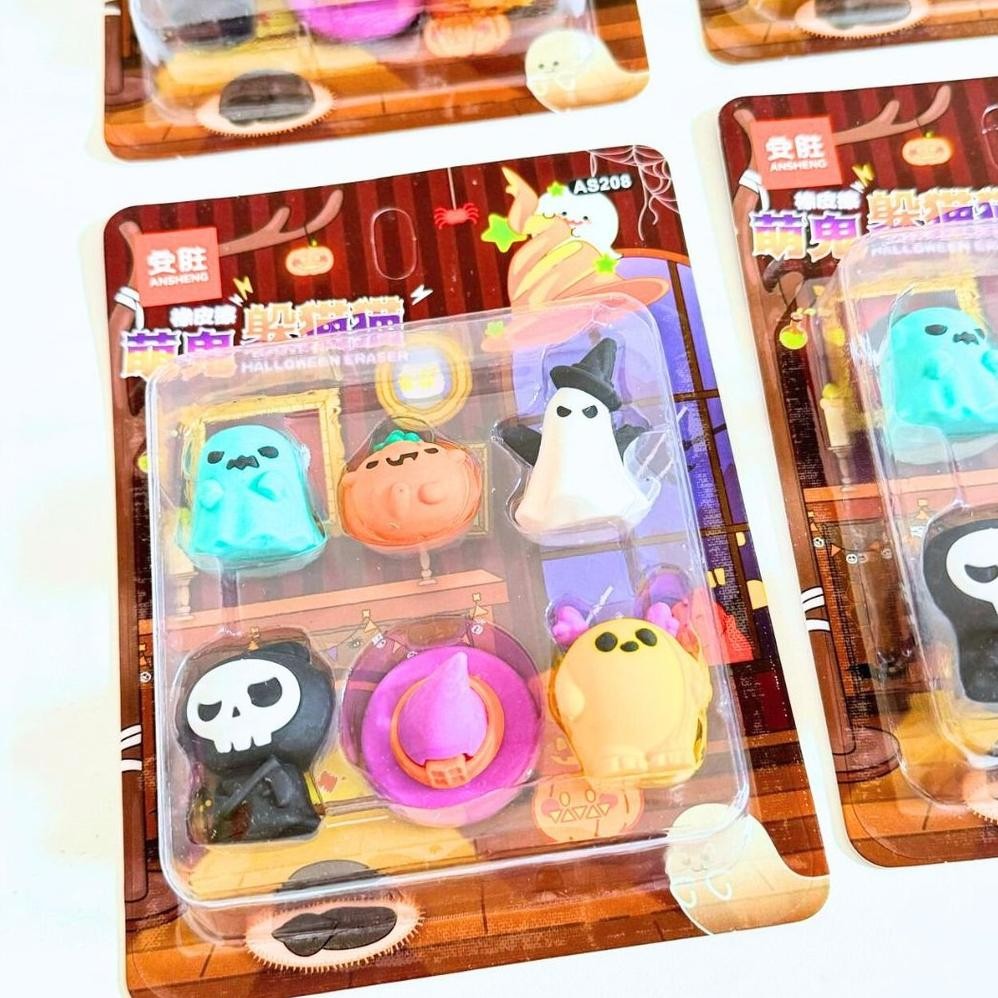 

rwe-45 ERASER HALLOWEEN SERIES penghapus tulisan stationery lucu Berkualitas